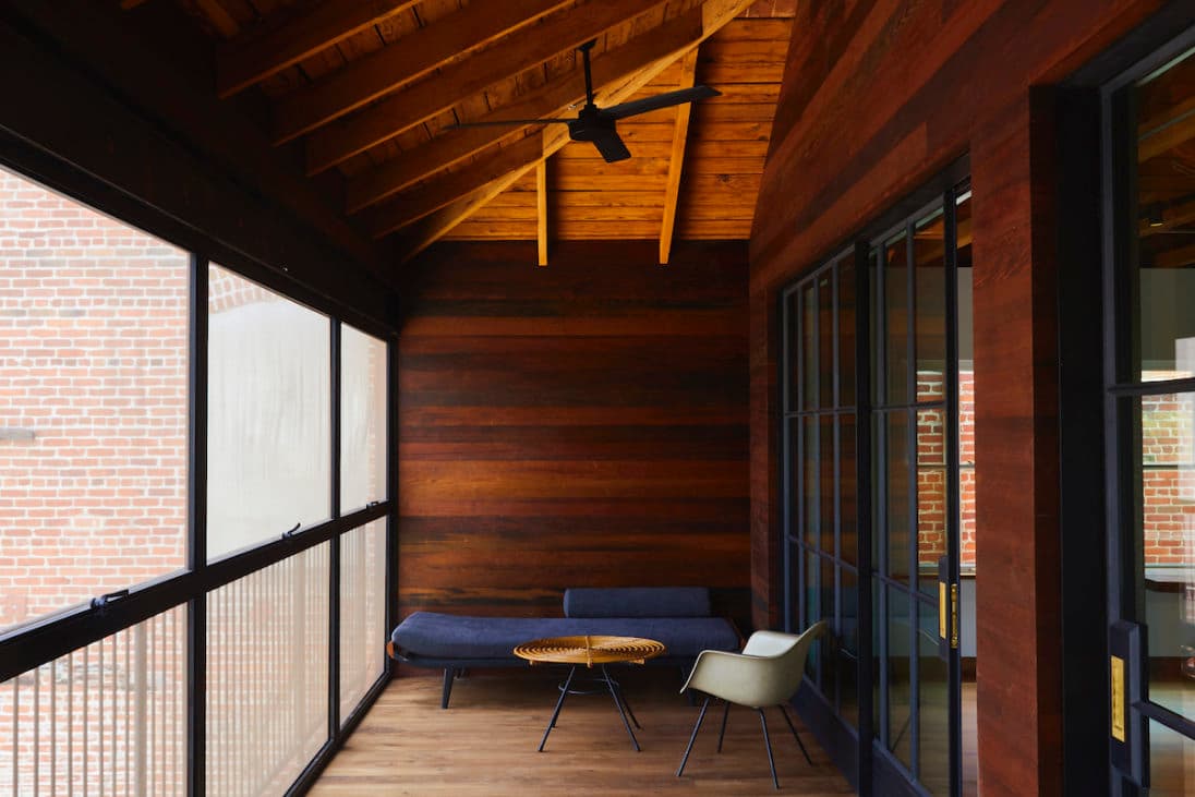 Interior detail with exposed ceiling