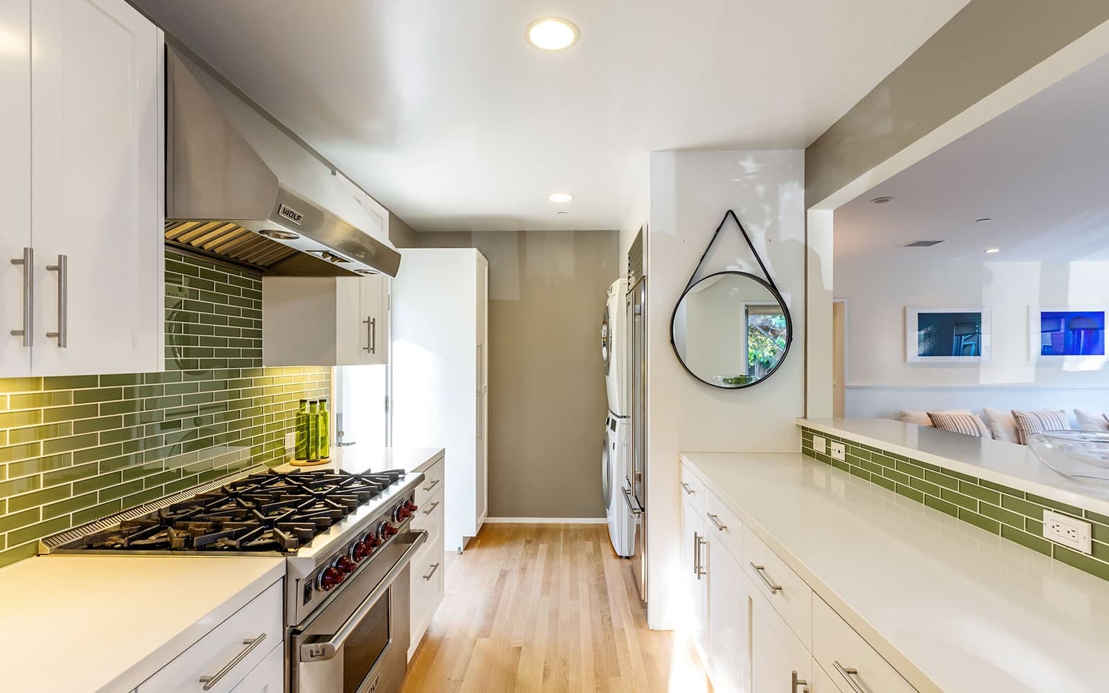 Interior lounge area at Santa Monica Residential