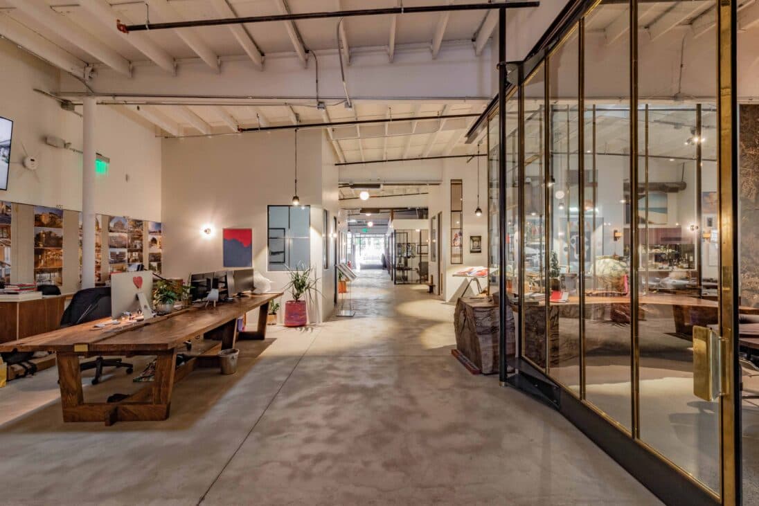 Open plan with glazing