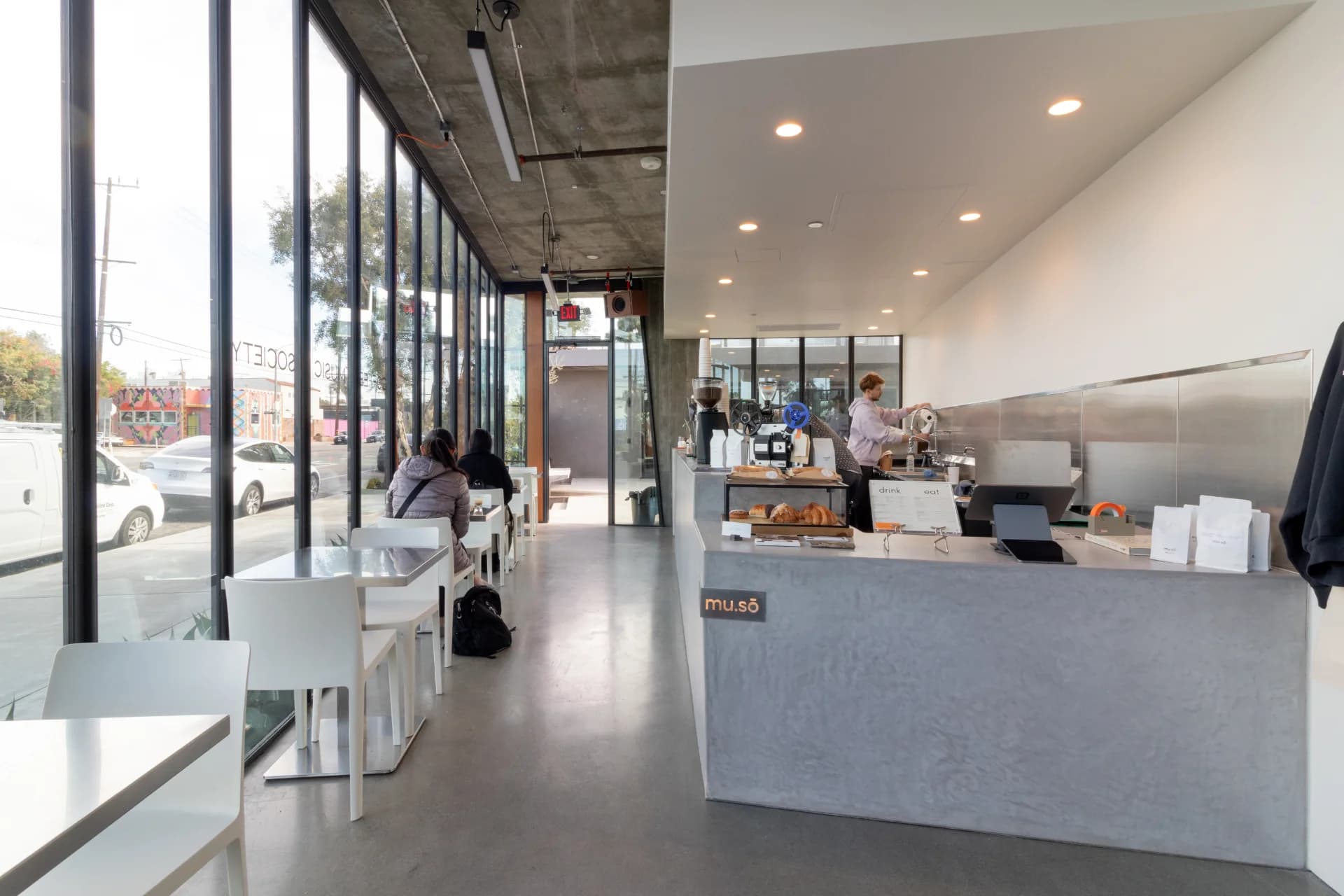 Open plan with polished floors at 5788 W Adams Blvd