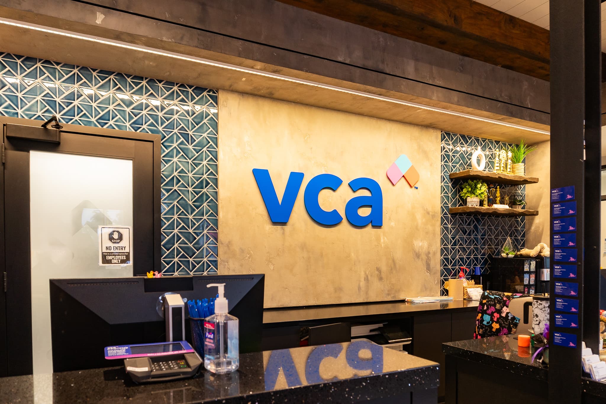 Interior perspective toward entry at Family Office/VCA