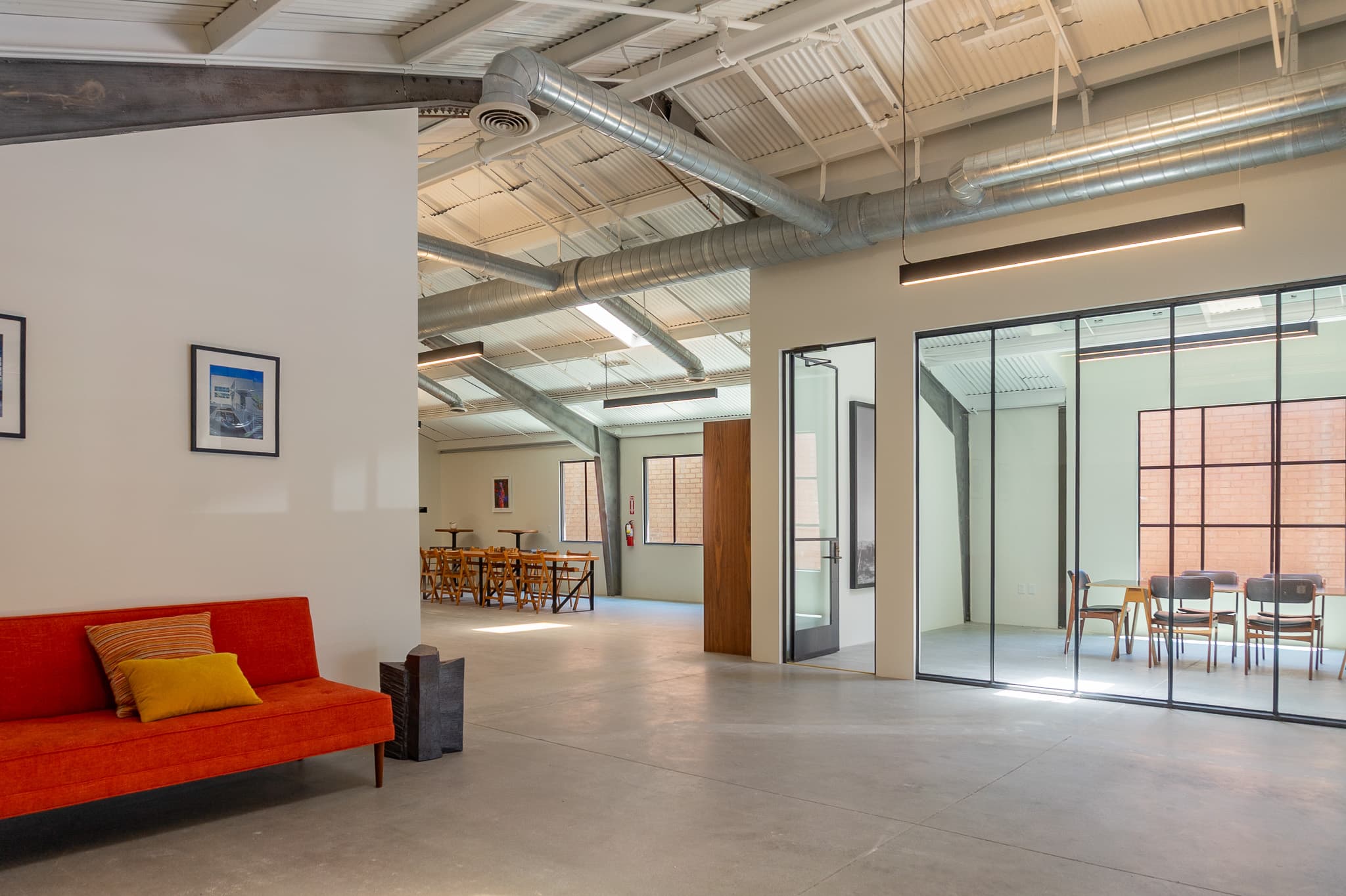 Open plan with warm finishes at 1655 Euclid Street