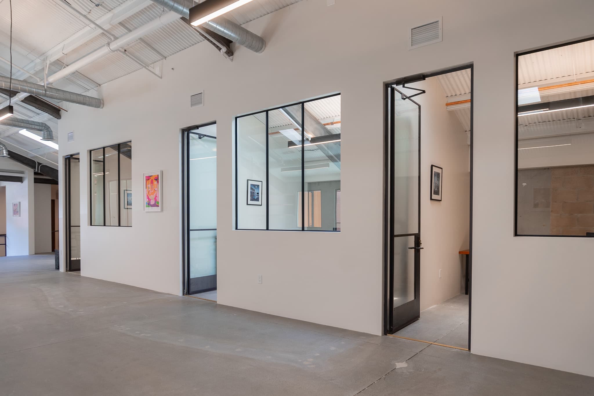 Kitchenette and collaboration area at 1655 Euclid Street