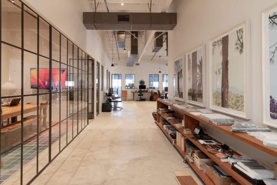 Interior looking toward entry