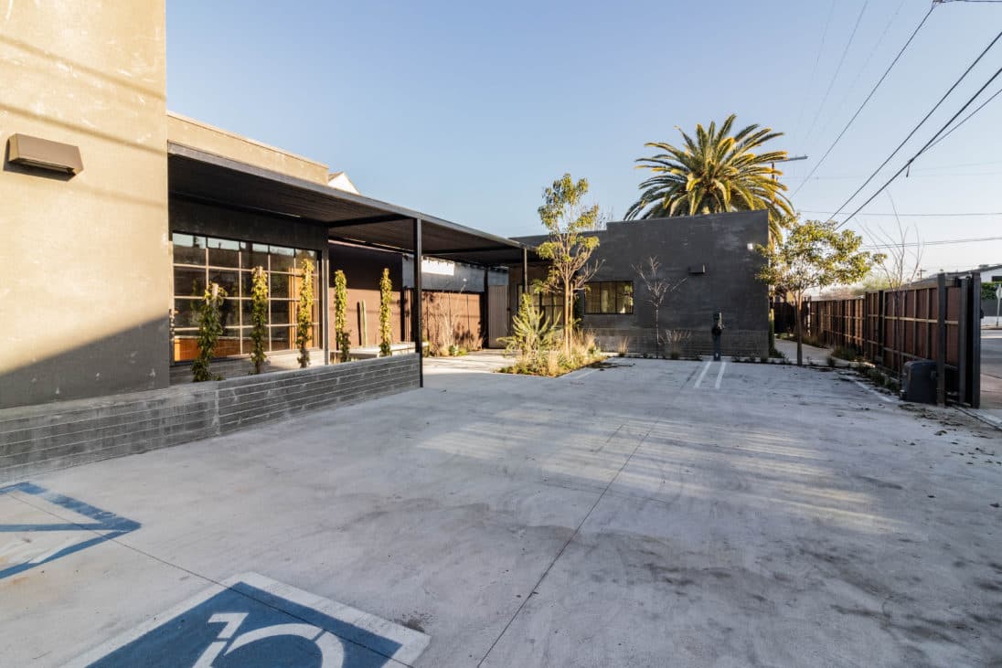 Open bay with polished floors