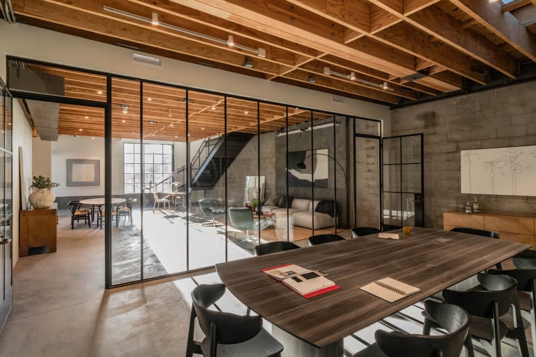 Interior bay and glazing