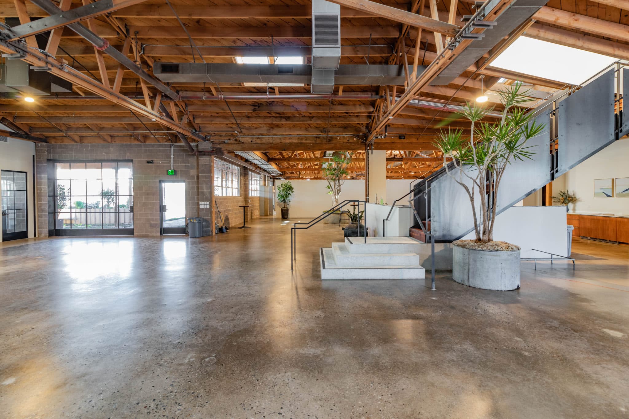 Interior workspace with natural light