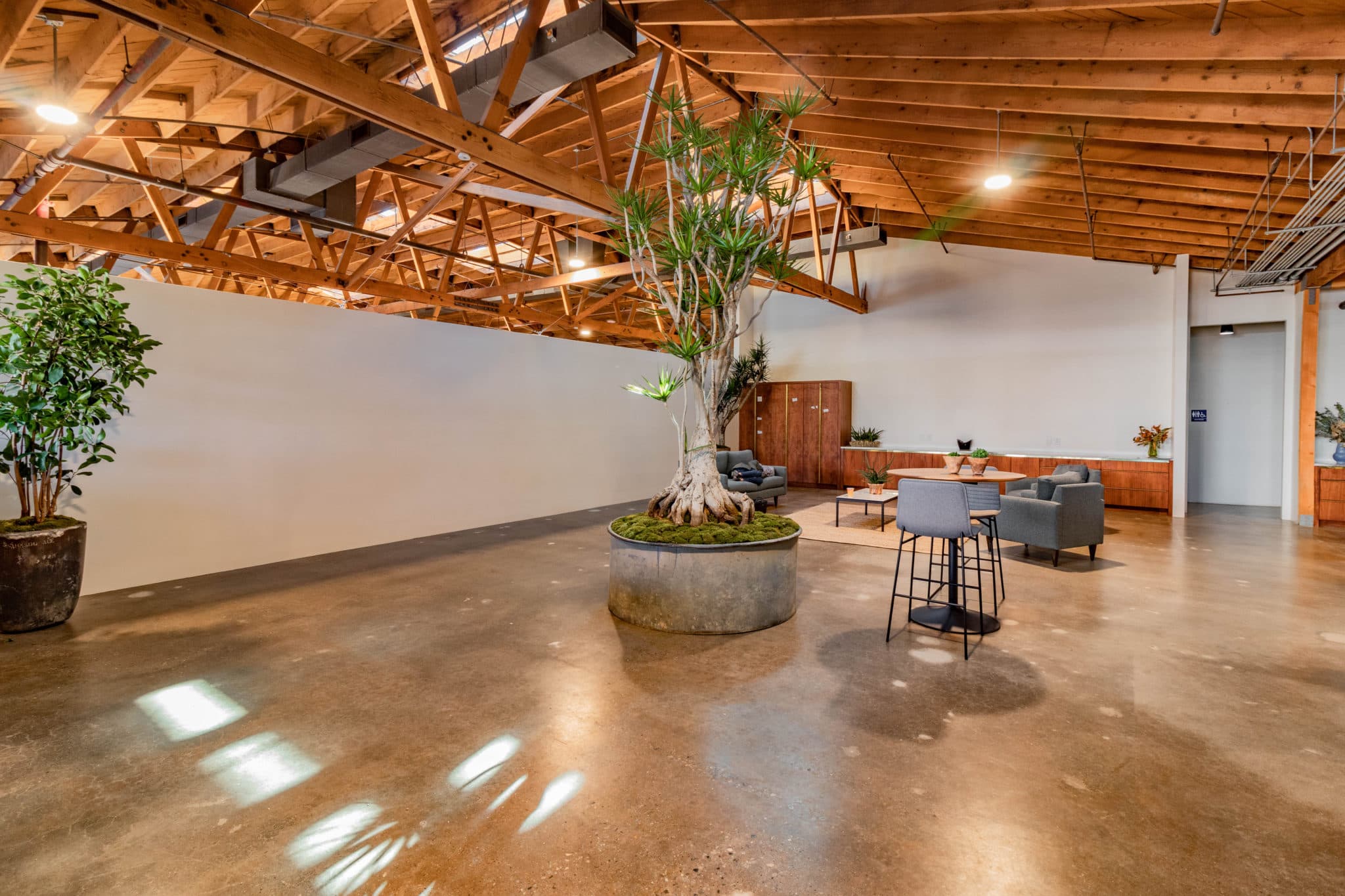 Interior looking toward entry