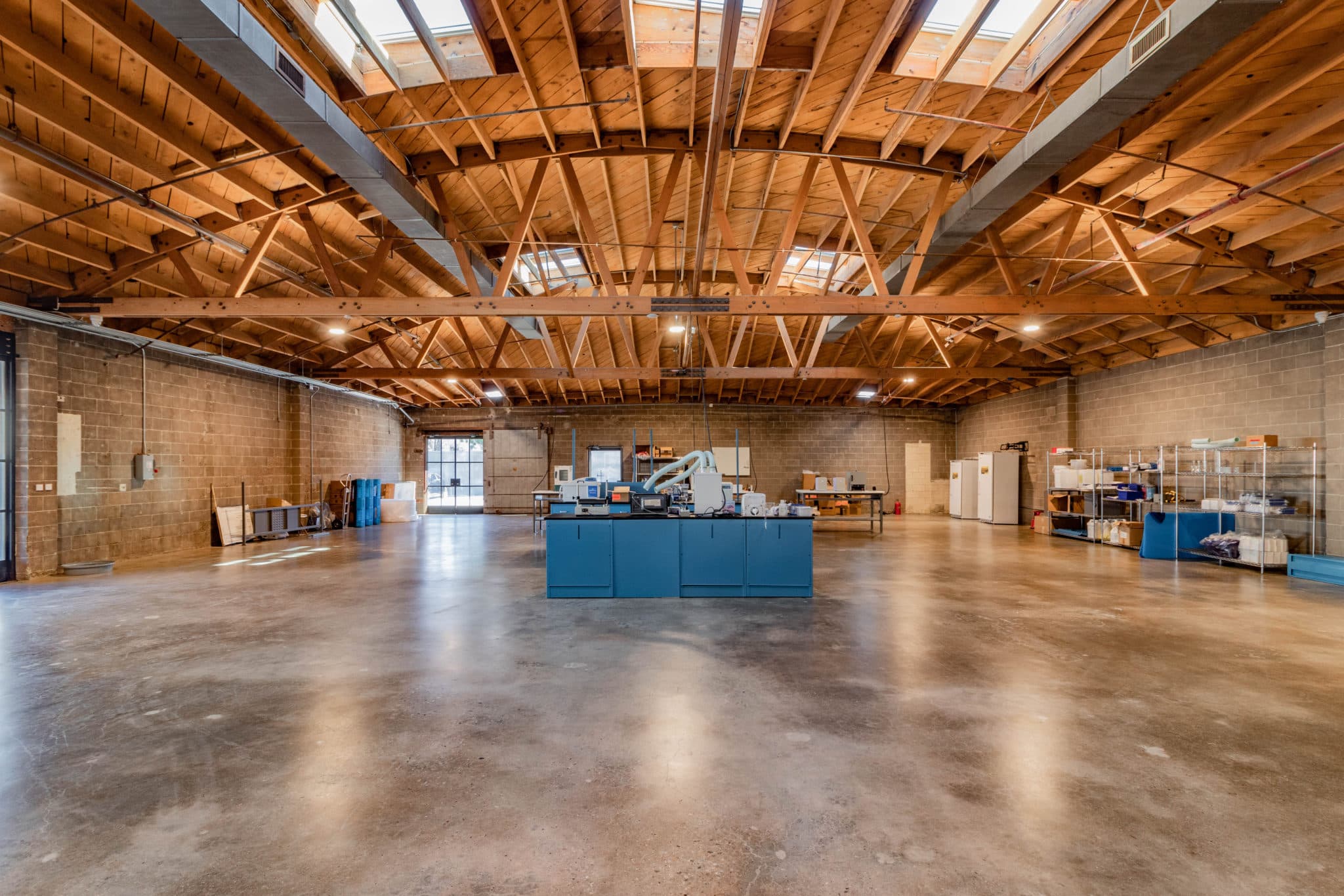 Interior corridor and storage