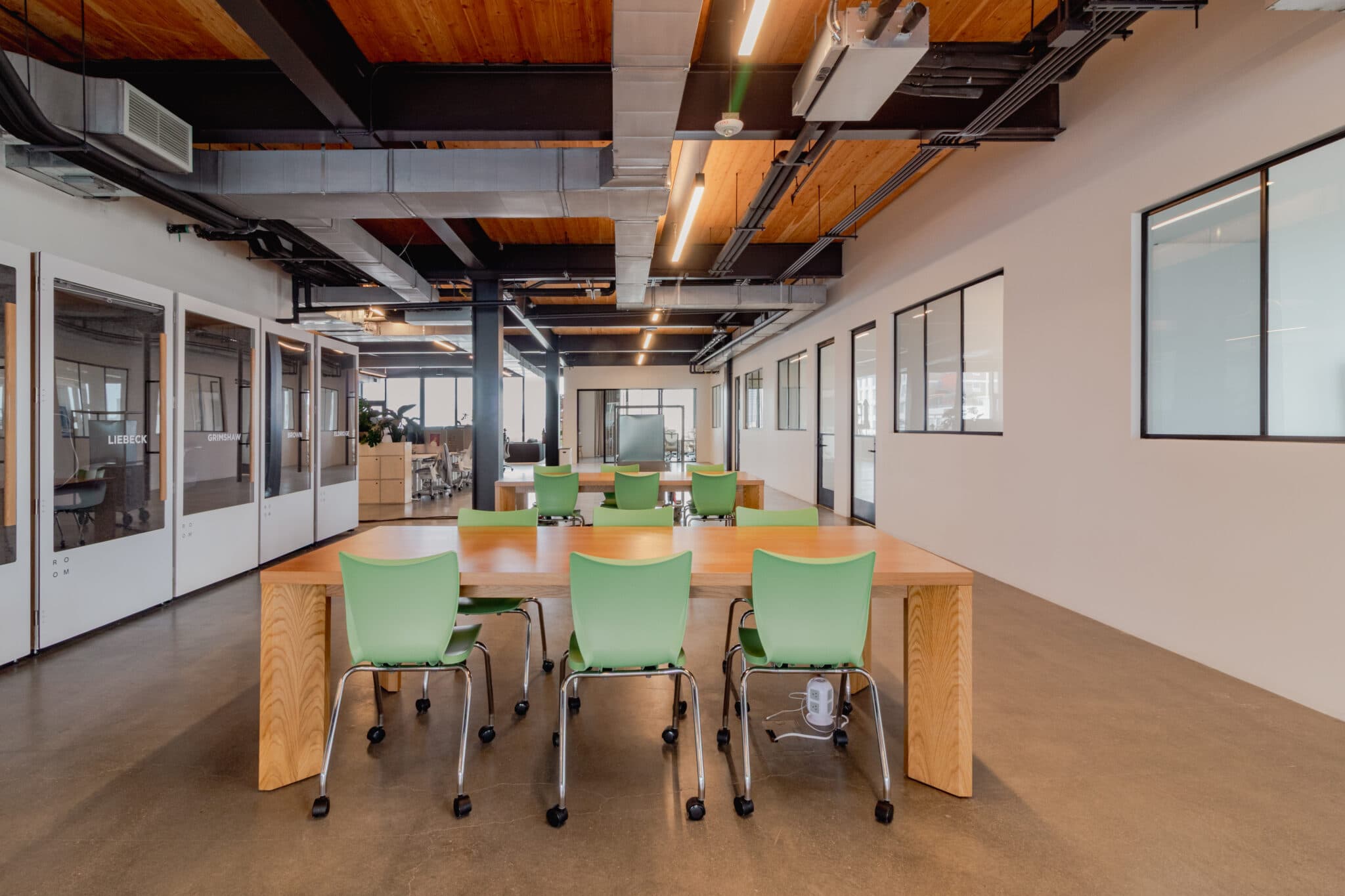Workspace perspective with natural light