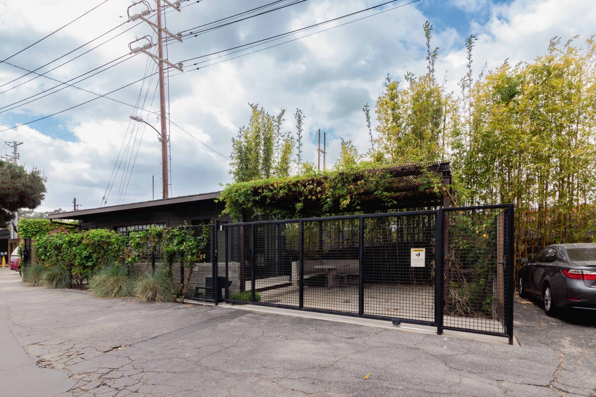 Exterior detailing close-up