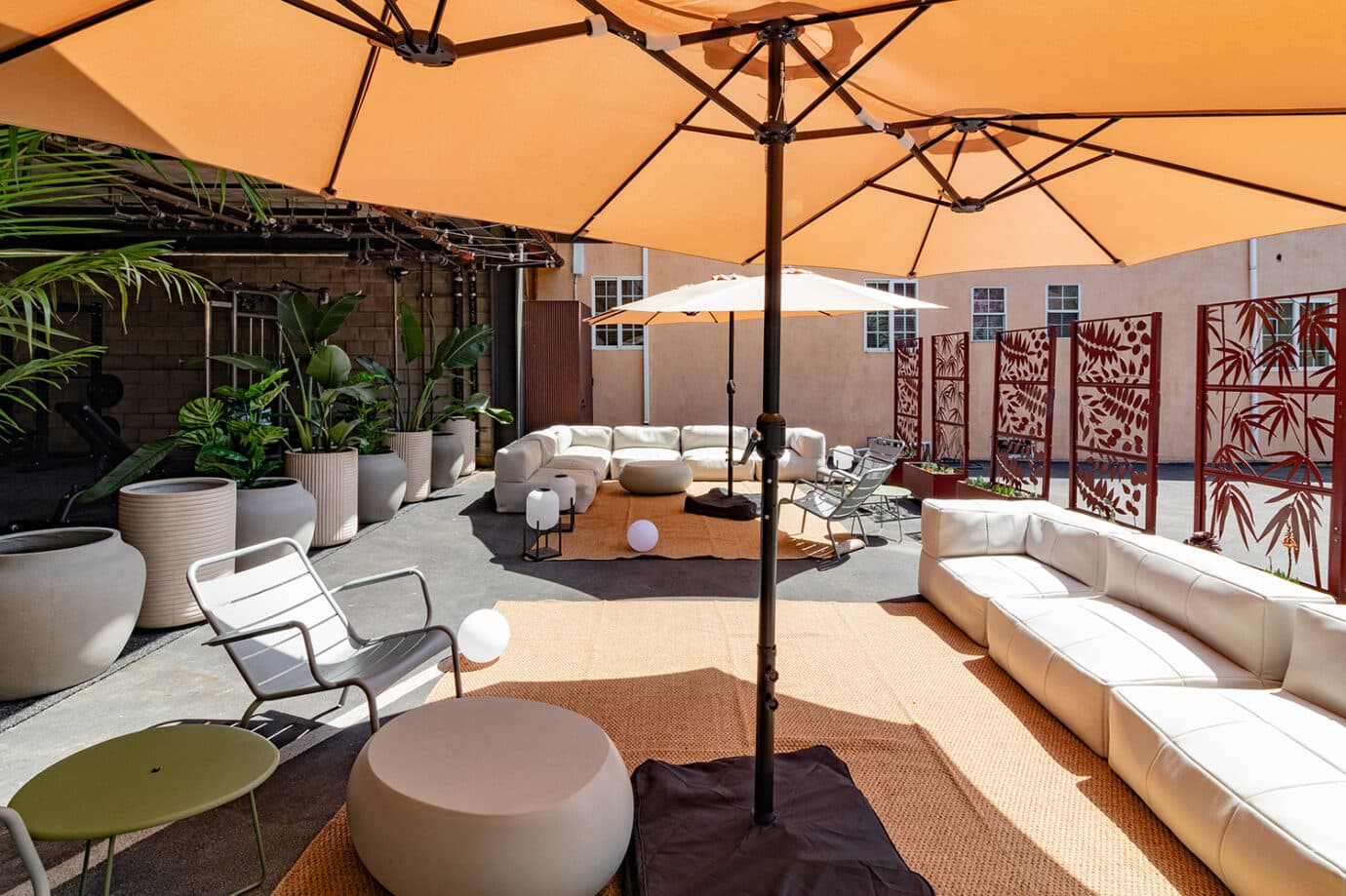 Open bay with polished floors