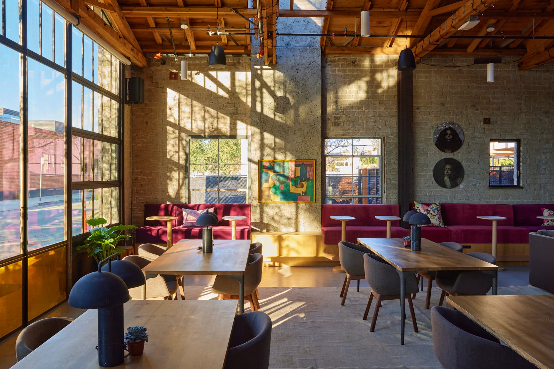 Open plan with glazing