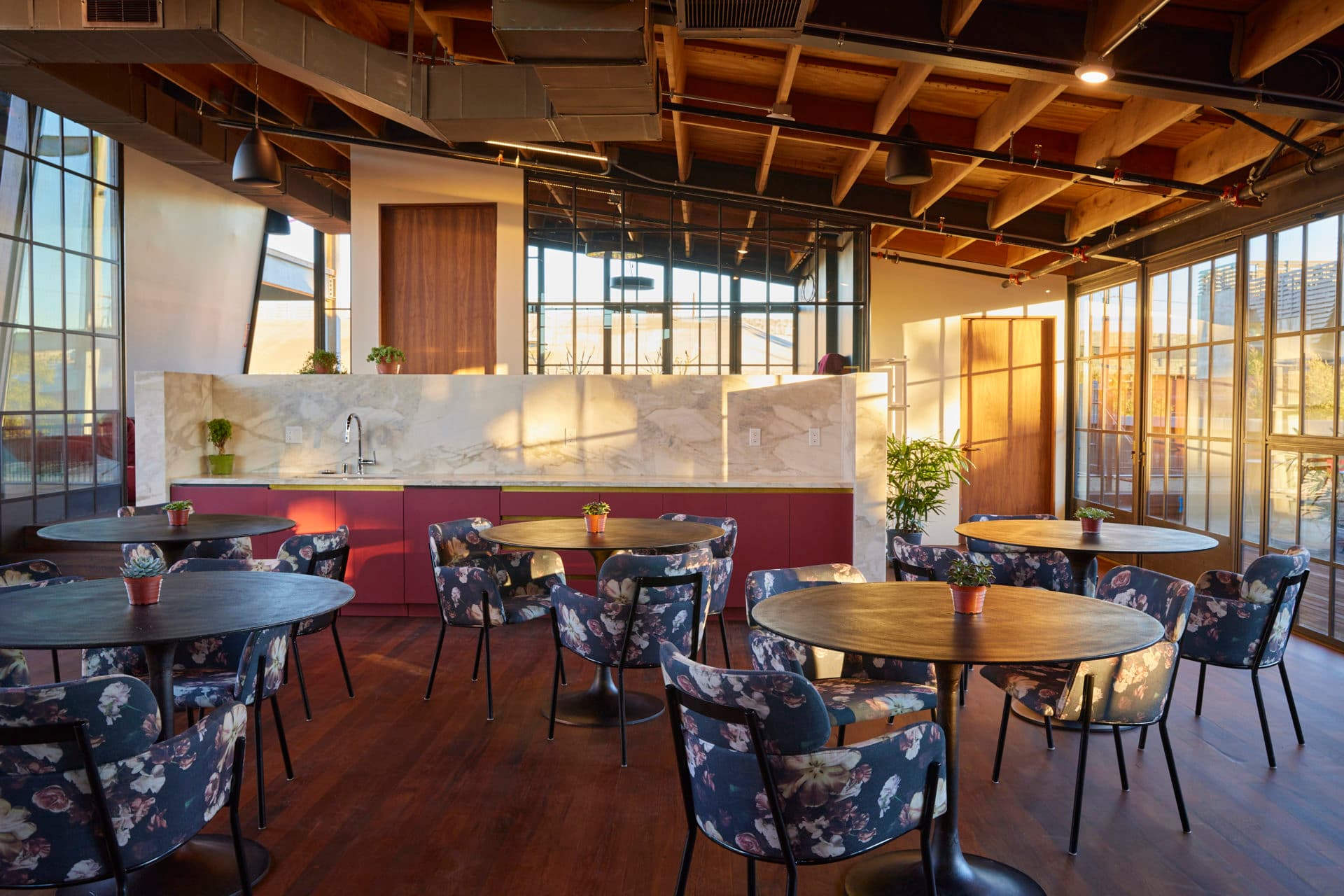 Open area and skylights