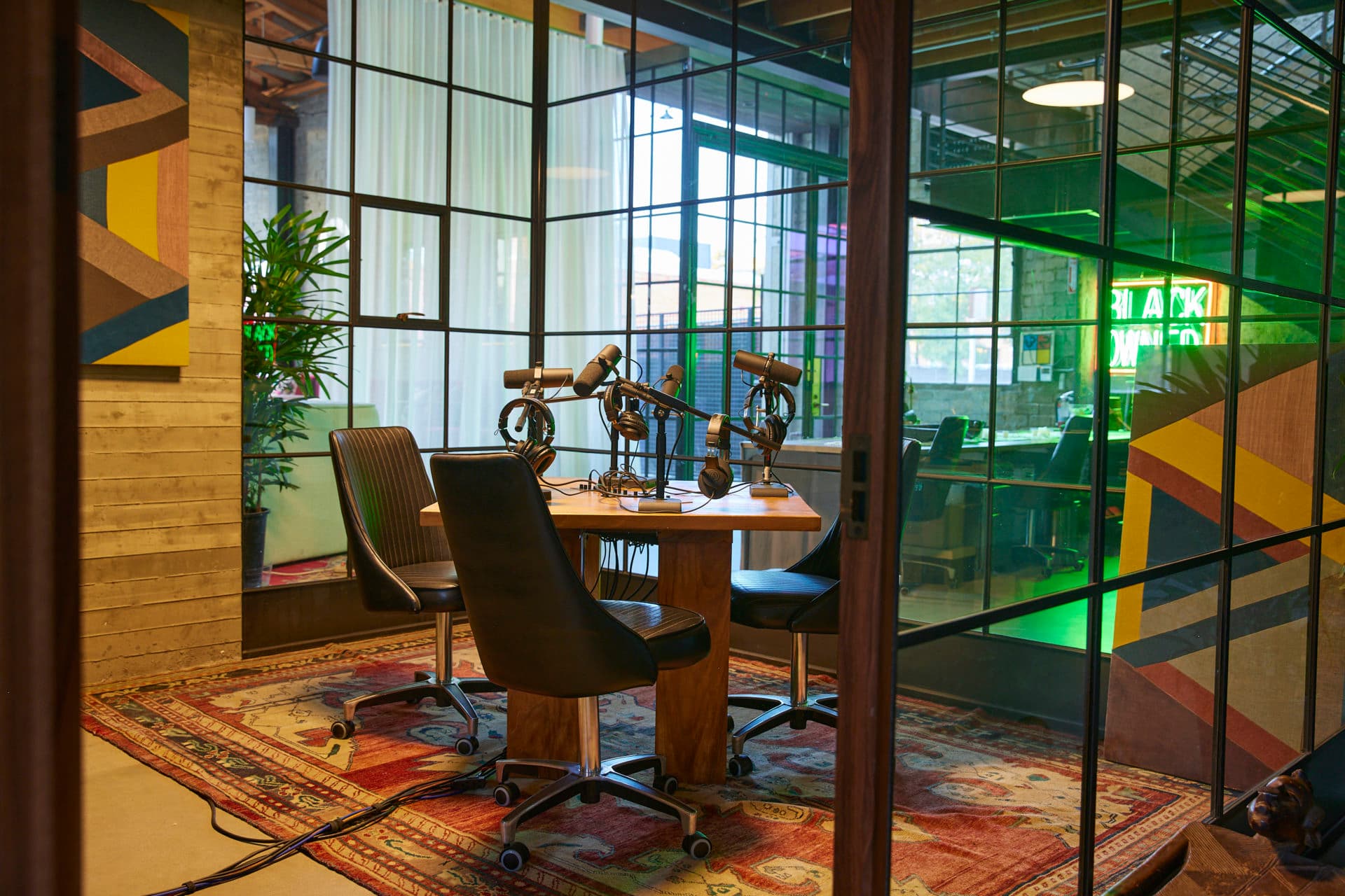 Interior looking toward meeting zone