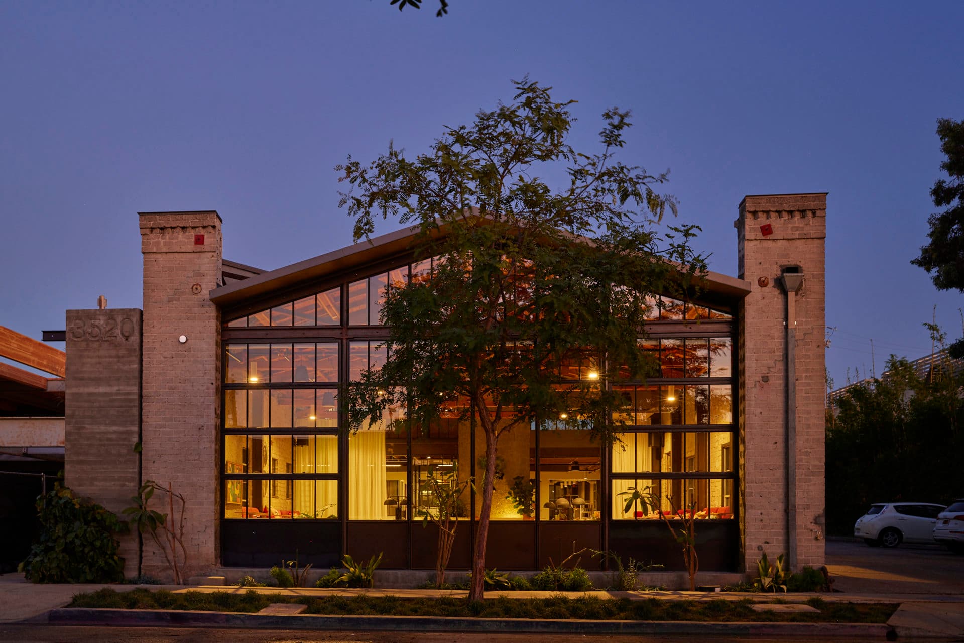 Interior perspective across the floor