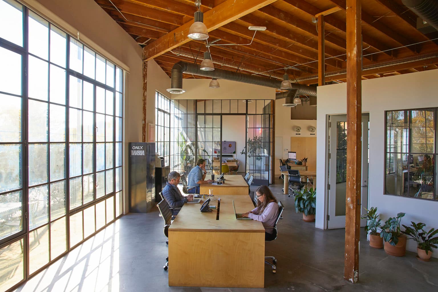 Interior with high ceilings