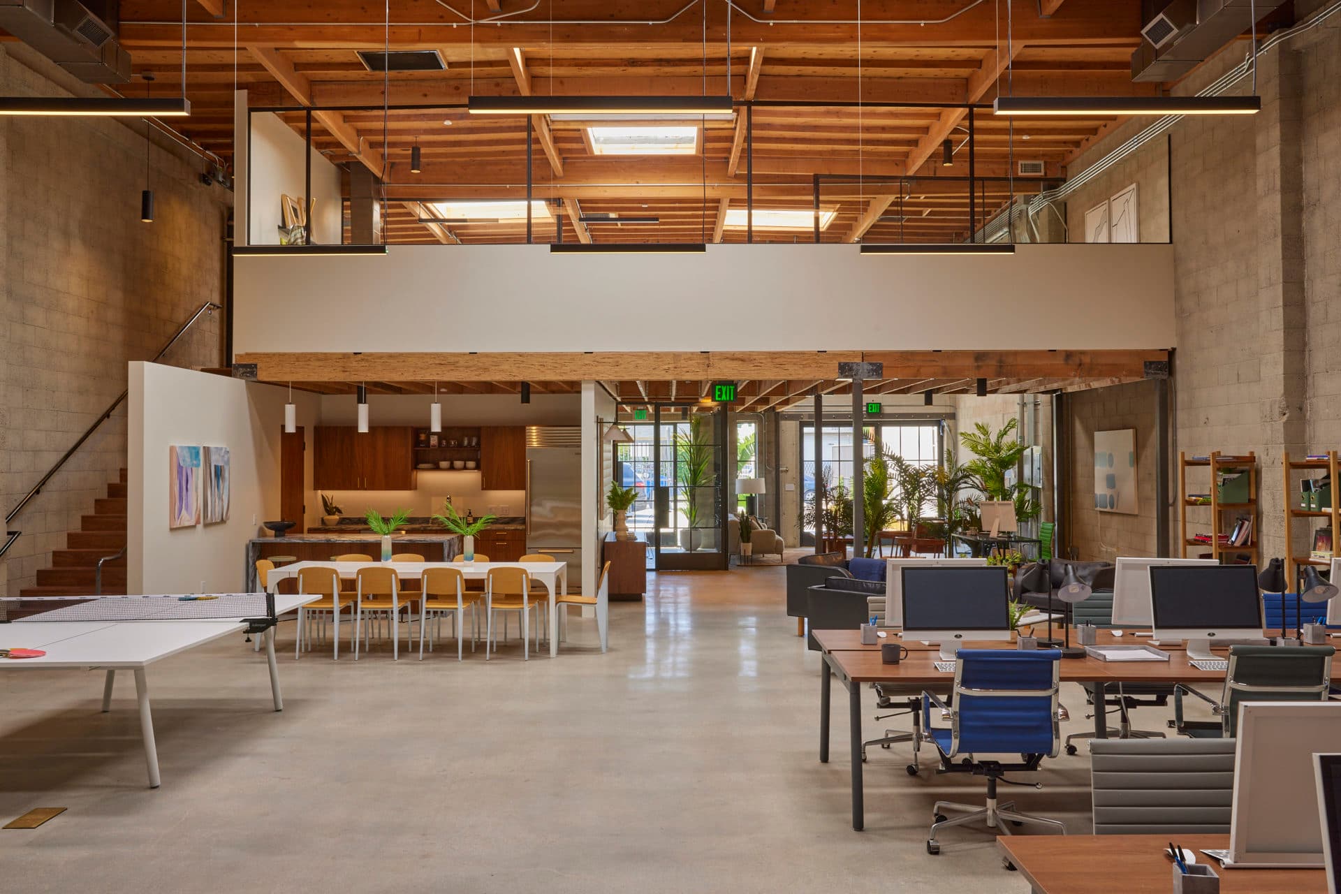 Workspace perspective with natural light