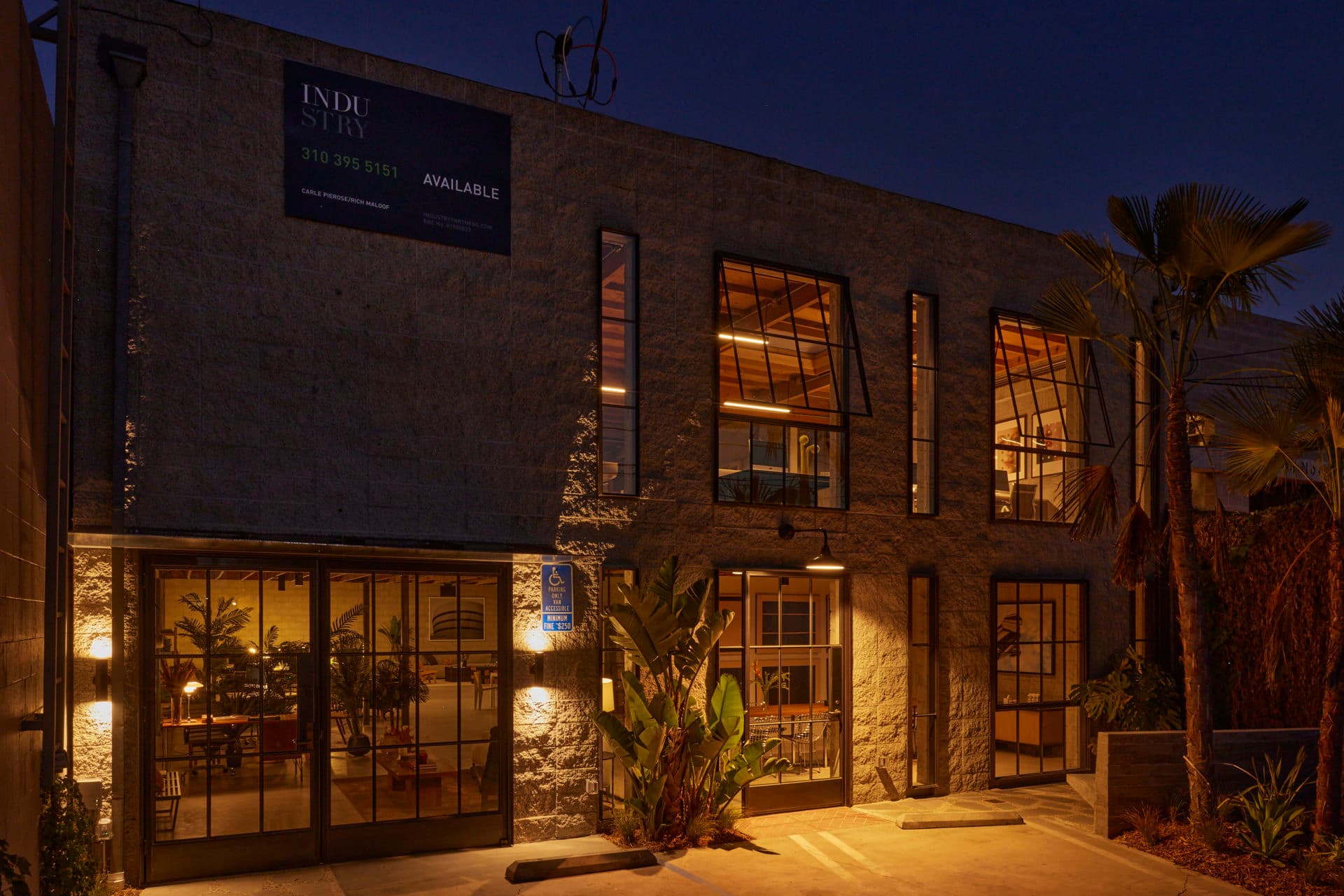 Interior looking toward entry