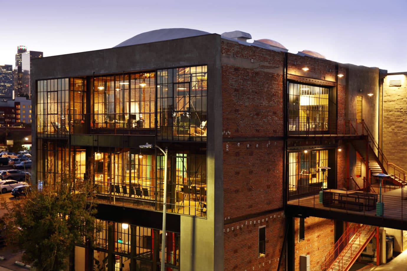 Open bay with polished floors