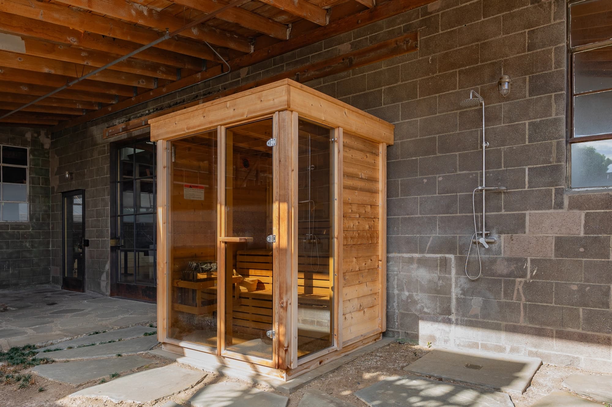 Production office wellness amenity view