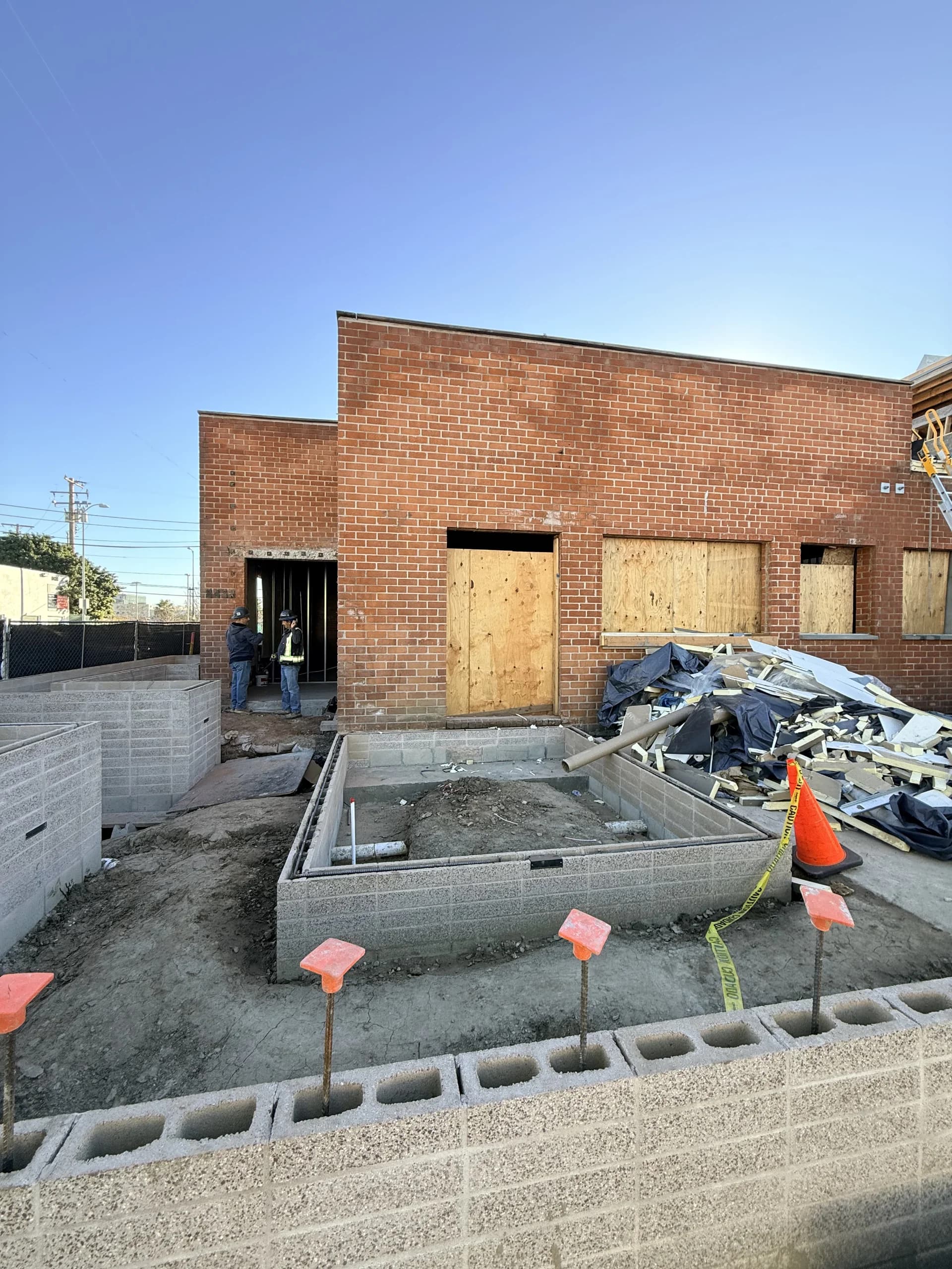 Interior detail looking across the floor